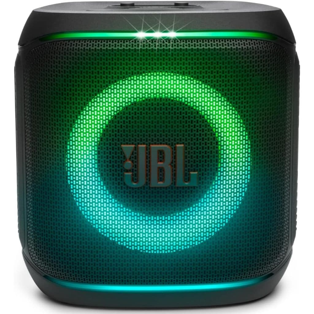 Caixa de Som Bluetooth Partybox Encore 2 Preta com Microfone, à Prova de Respingos IPX4