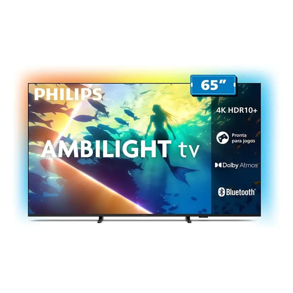 Smart TV LED 65" Philips 65PUG8100/78 4K UHD Wi-Fi + Bluetooth