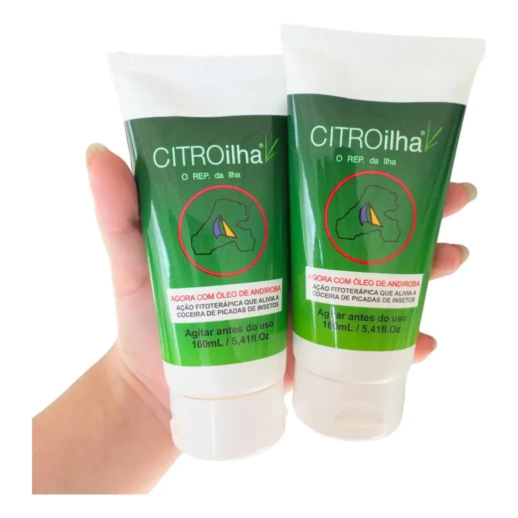2 Repelente Natural Citronela C/ Óleo Andiroba Nim Citroilha